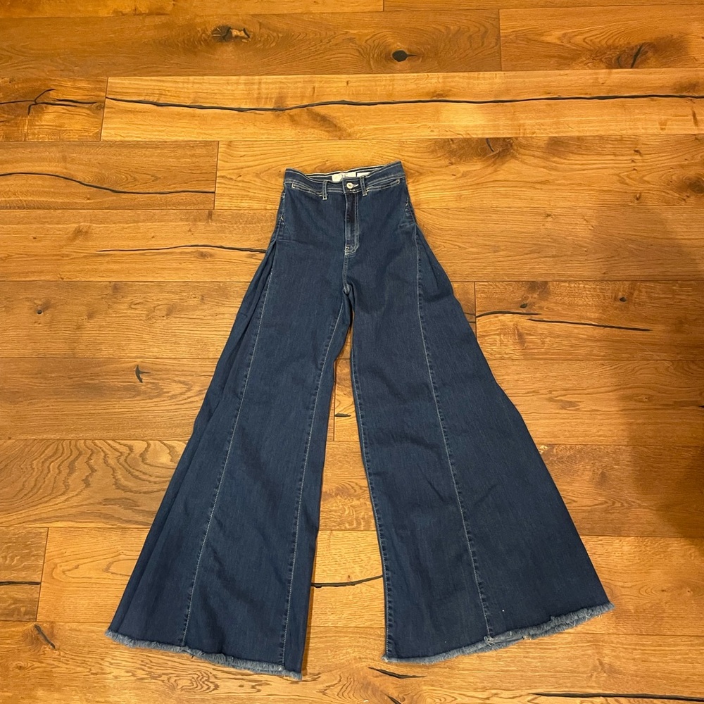 Free People Flare Jeans- Santa Cruz Wide Leg